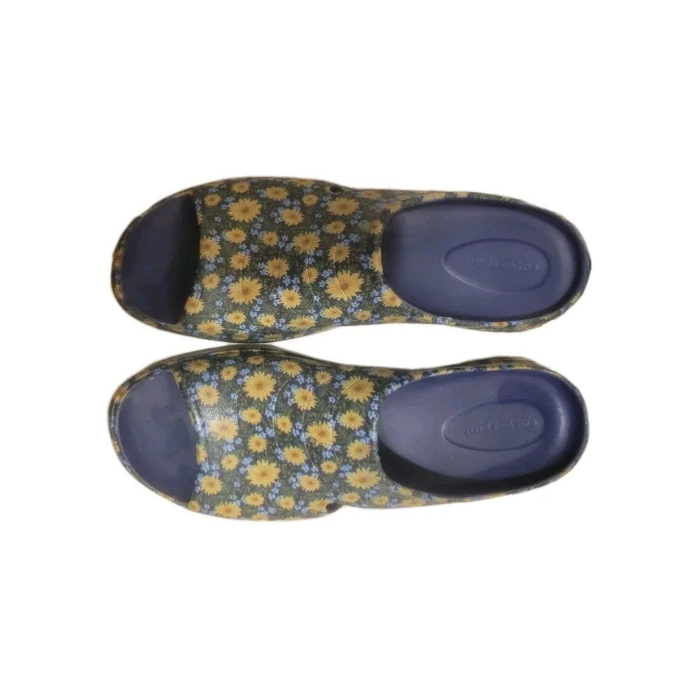 Easy Spirit Setess Sunflower Comfort Shoes Waterproof Rubber Womens Size 11M NEW